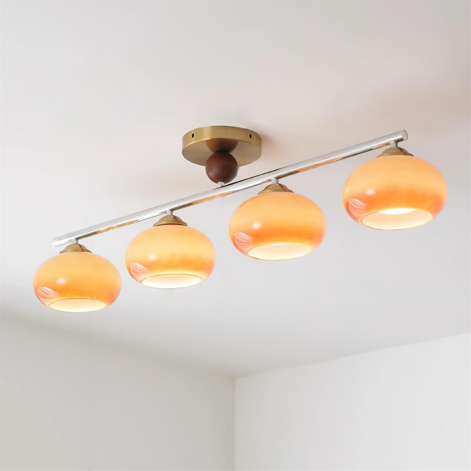 Freyza | Plafonnier affleurant en verre – Moderne pour chambre, couloir et cuisine