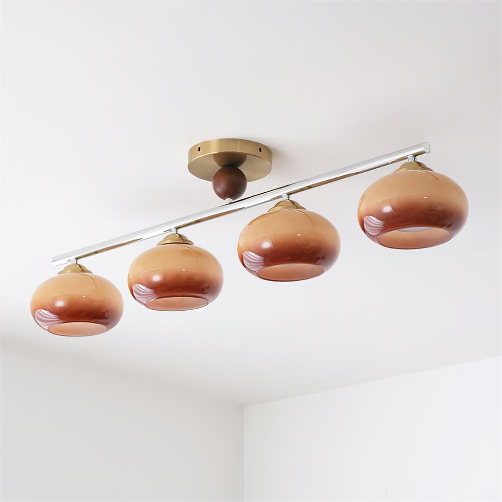 Freyza | Plafonnier affleurant en verre – Moderne pour chambre, couloir et cuisine