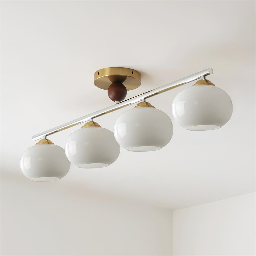 Freyza | Plafonnier affleurant en verre – Moderne pour chambre, couloir et cuisine