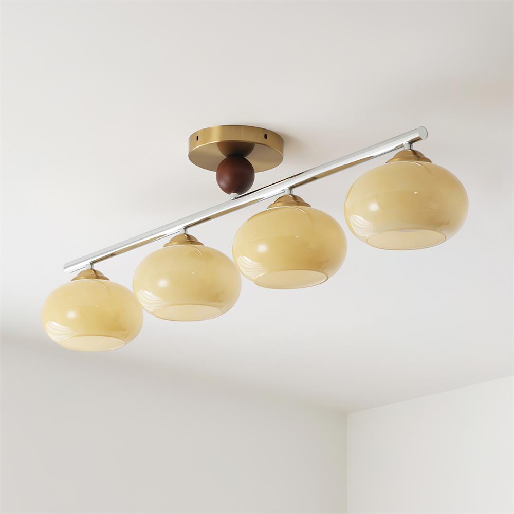 Freyza | Plafonnier affleurant en verre – Moderne pour chambre, couloir et cuisine
