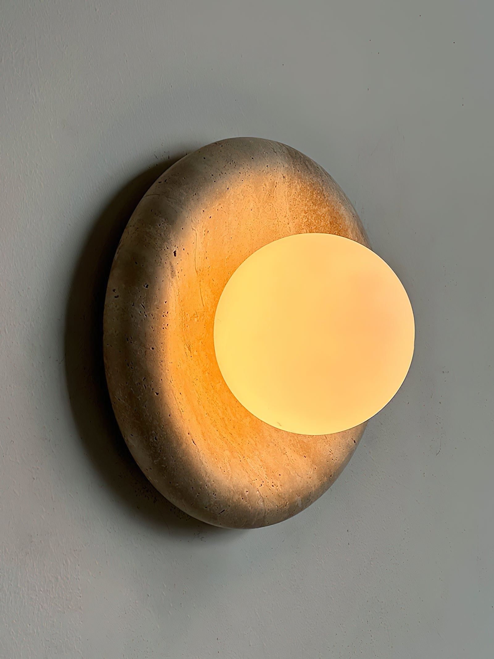 Freyza | Orli Travertine Sconce Wall Light – Bedroom Hallway