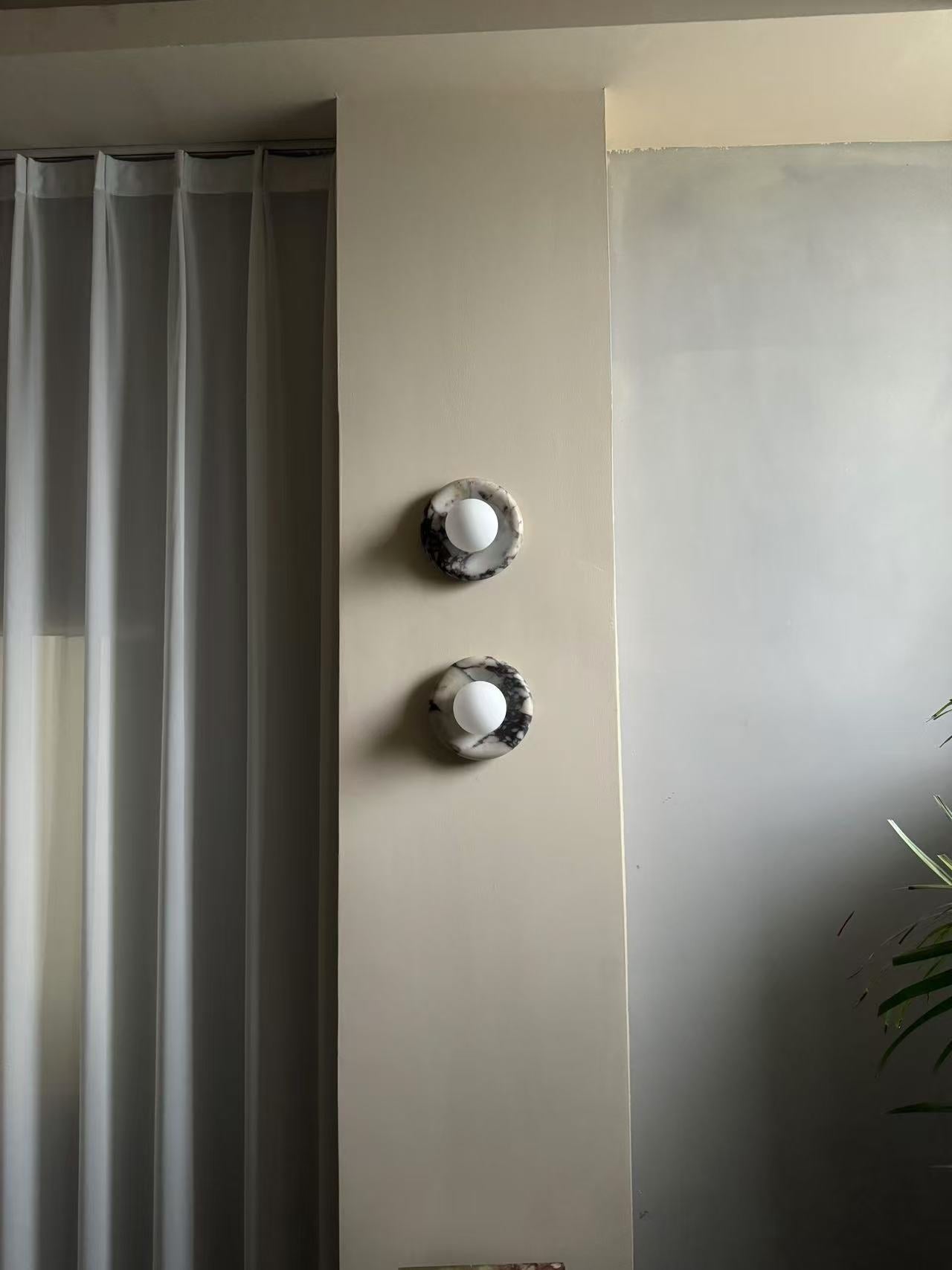 Freyza | Applique murale en marbre Zoraean – Lampe murale pour chambre et couloir