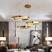 Freyza - Elegant Modern Geometric Hexagonal Chandelier