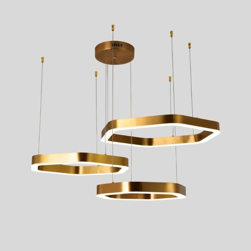 Freyza - Elegant Modern Geometric Hexagonal Chandelier