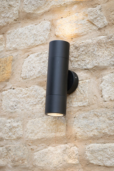 Ortega | Up/Down Outdoor Wall Light with IP65 Weather Protection | Sleek Black Finish for Dramatic Illumination 1