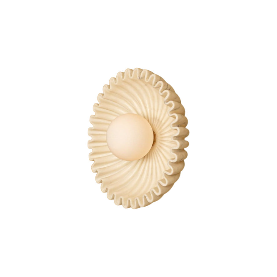Freyza | Ivvinen Elegance Marmor-Glas-Marmor-Wandleuchte – Schlafzimmer, Flur