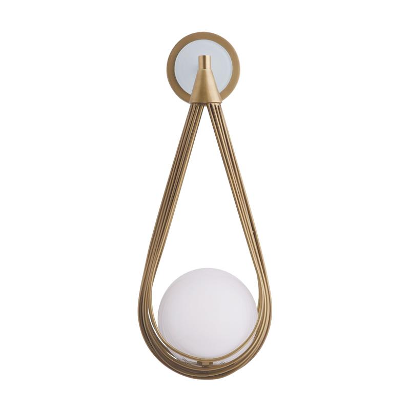 Freyza | Zemirir Brass Glass Brass Glass Wall Light – Bedroom Hallway