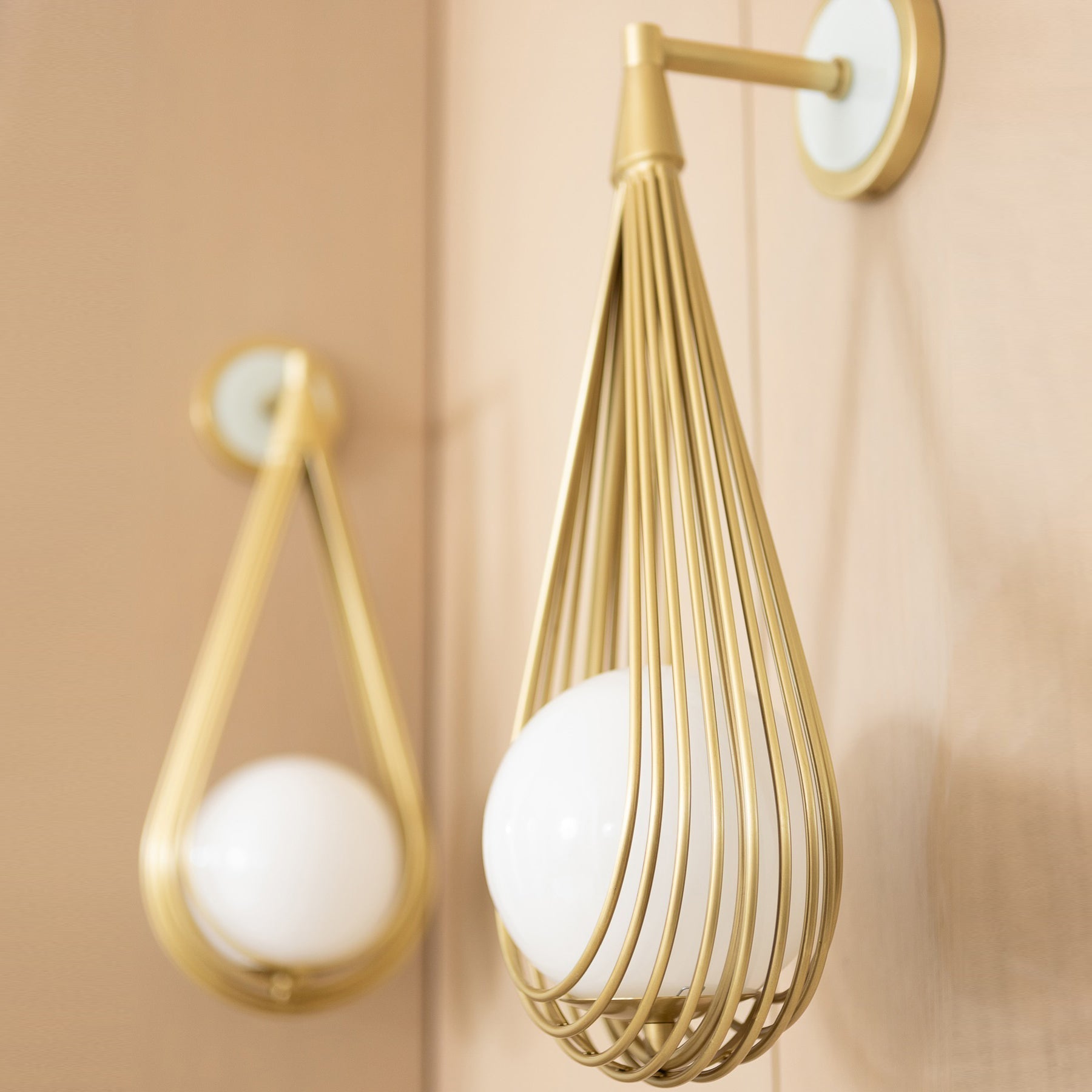 Freyza | Zemirir Brass Glass Brass Glass Wall Light – Bedroom Hallway