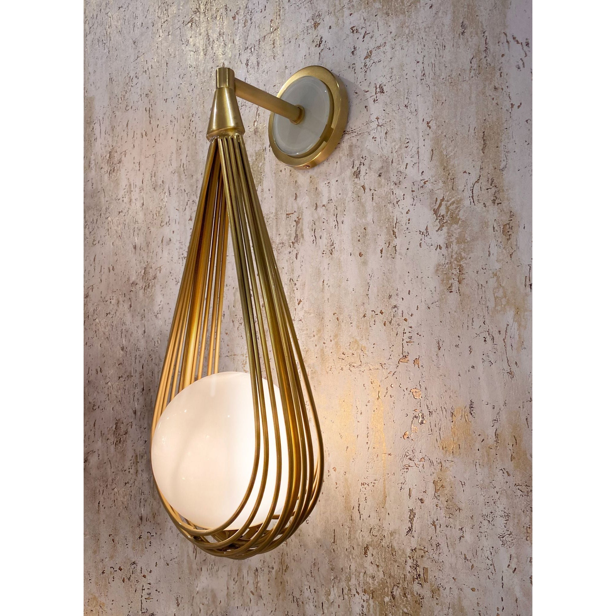 Freyza | Zemirir Brass Glass Brass Glass Wall Light – Bedroom Hallway
