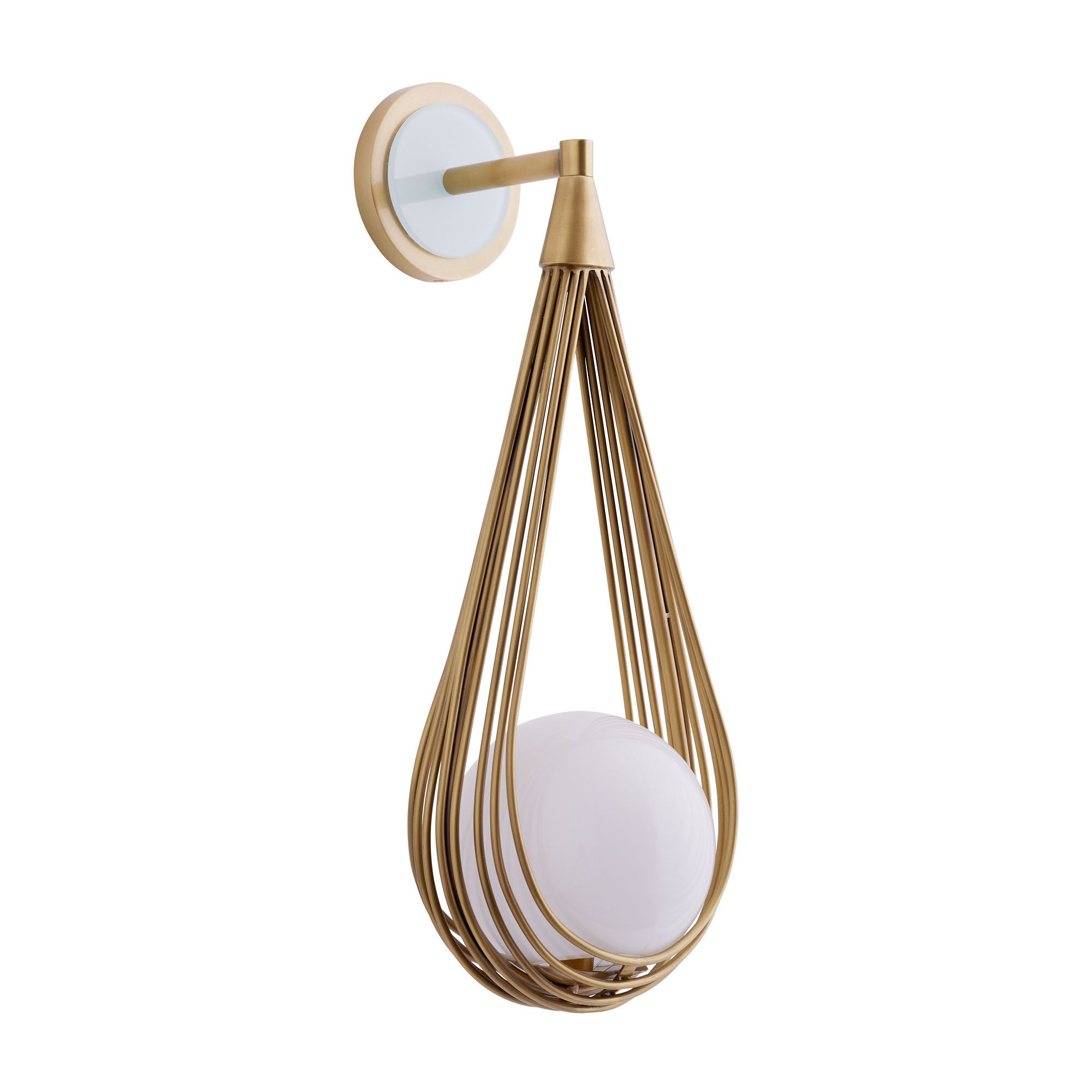 Freyza | Zemirir Brass Glass Brass Glass Wall Light – Bedroom Hallway