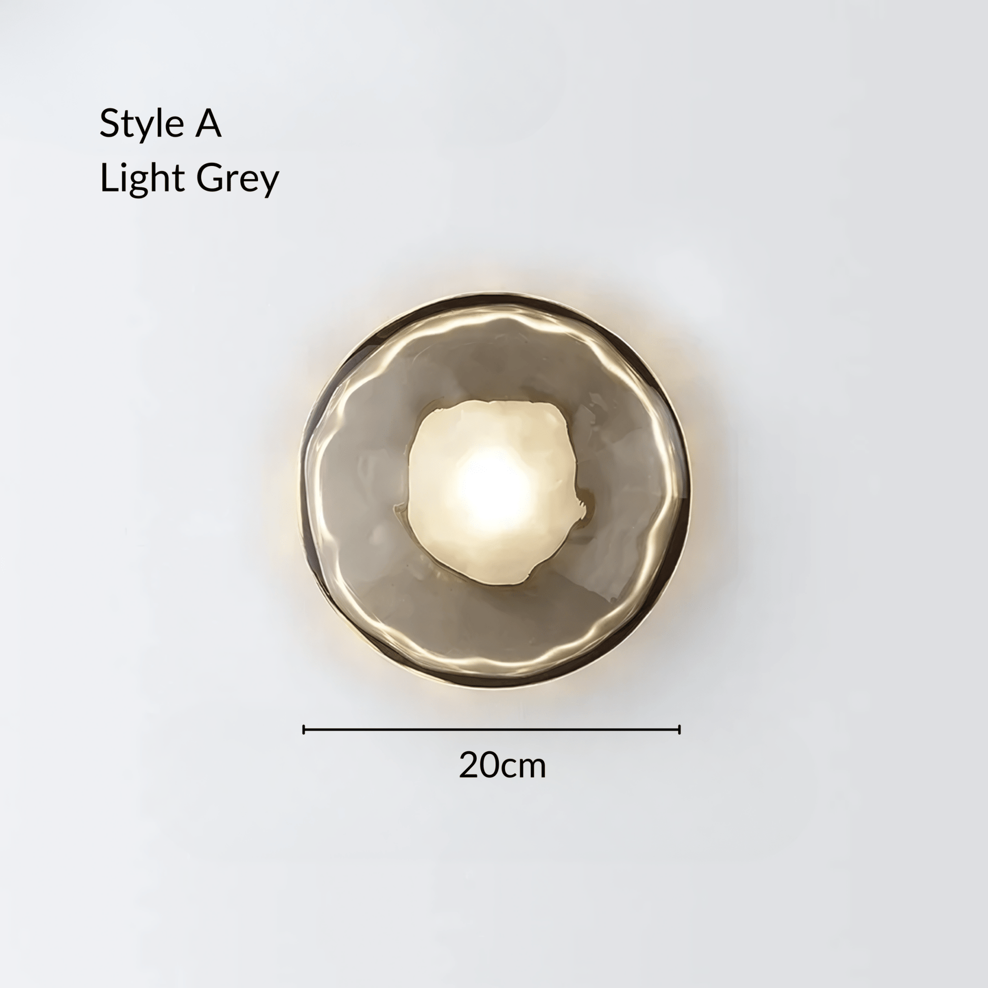 OysterGlow | Elegant Organic Glass Wall Lamp for Sophisticated Ambiance 0