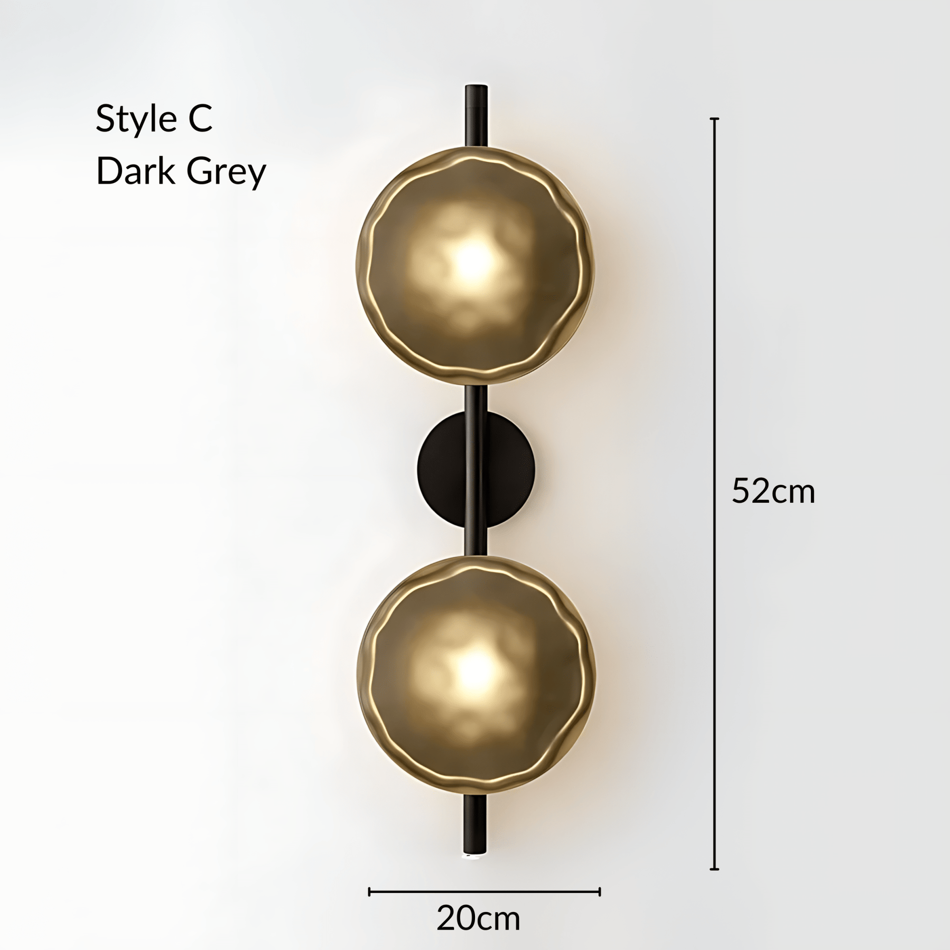 OysterGlow | Elegant Organic Glass Wall Lamp for Sophisticated Ambiance 10
