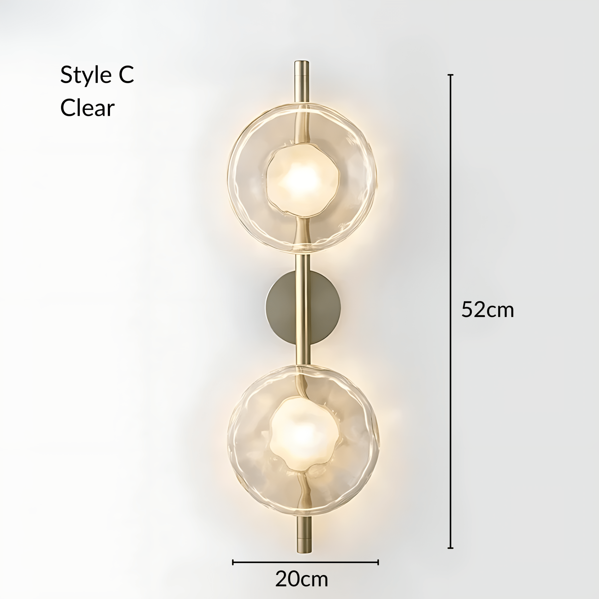 OysterGlow | Elegant Organic Glass Wall Lamp for Sophisticated Ambiance 12