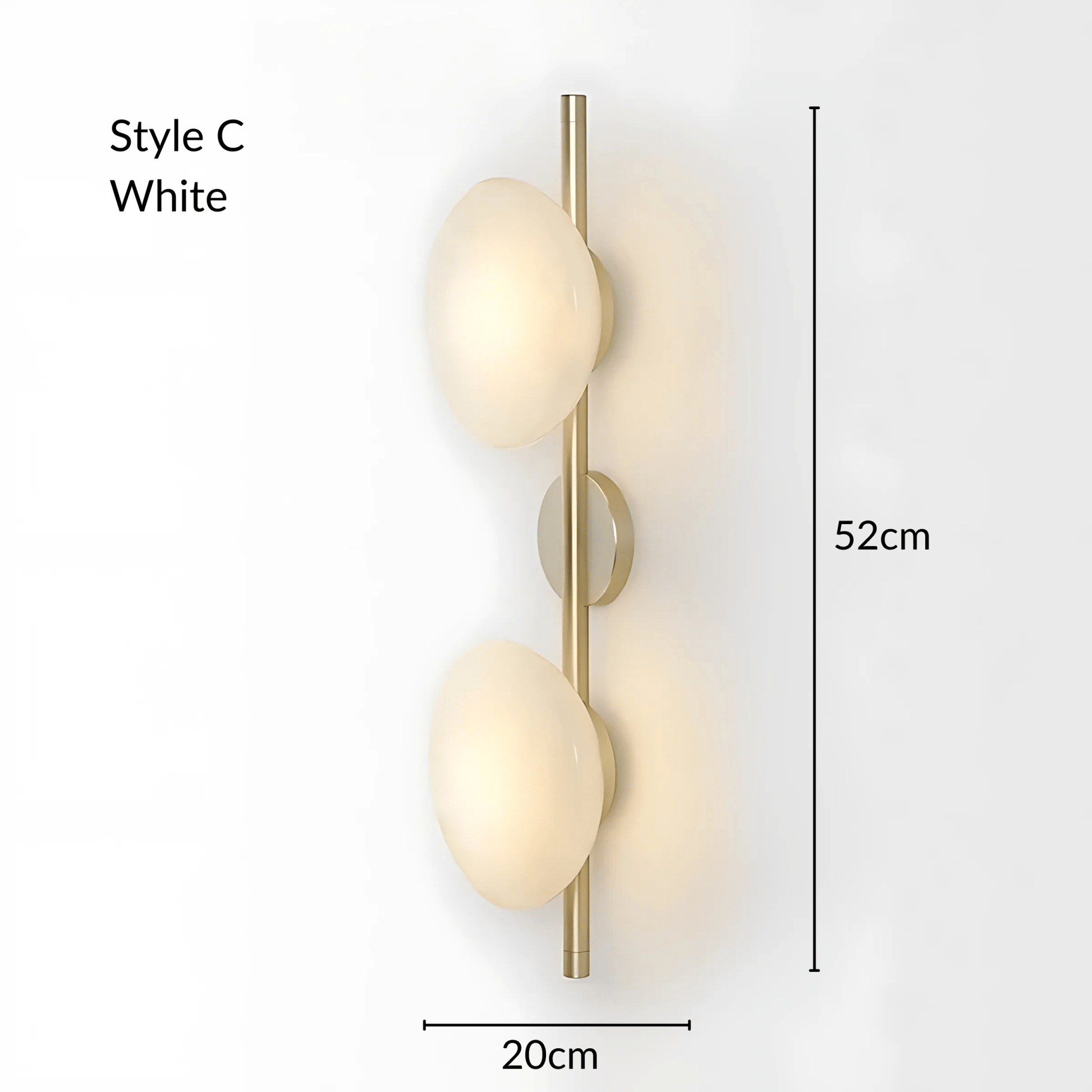 OysterGlow | Elegant Organic Glass Wall Lamp for Sophisticated Ambiance 13