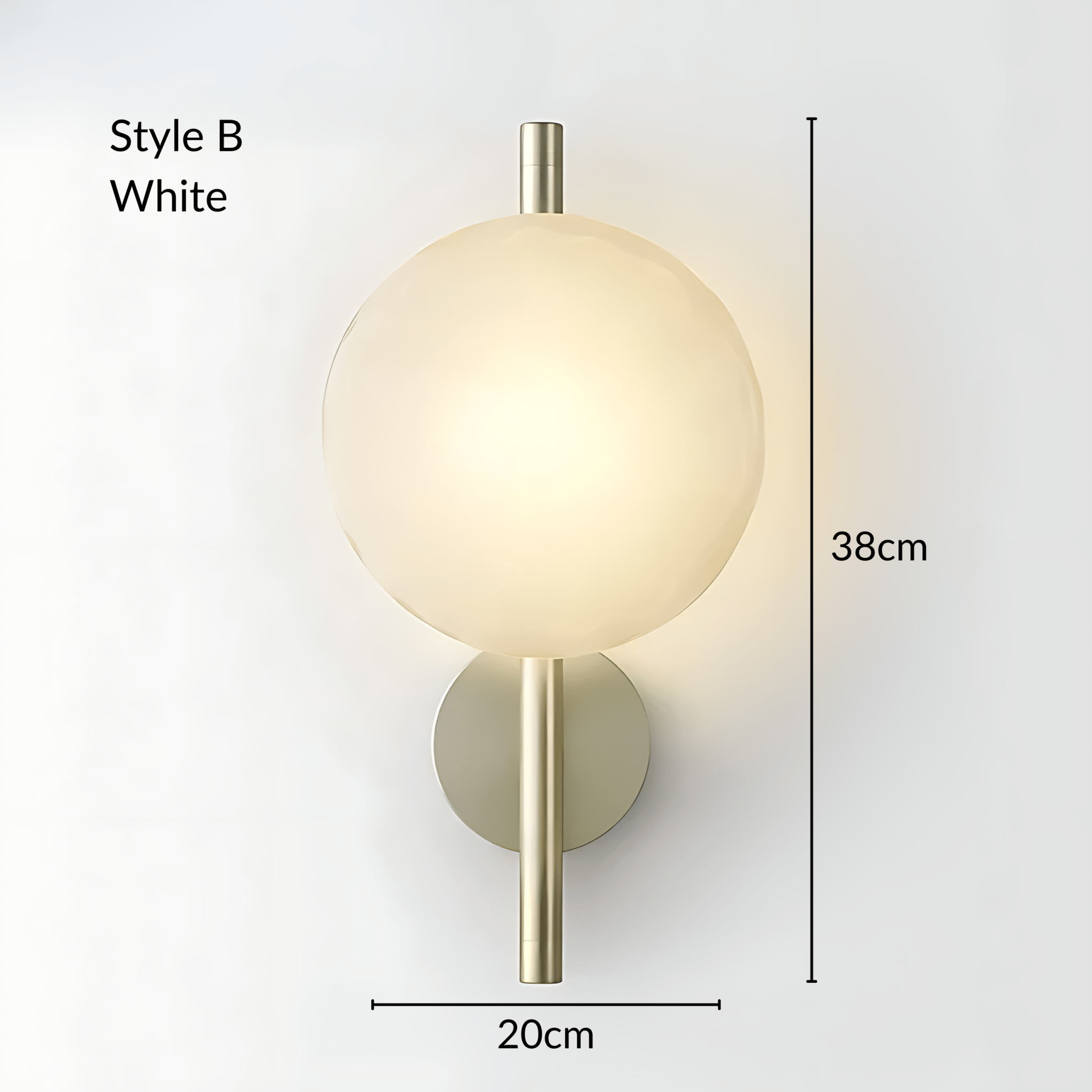 OysterGlow | Elegant Organic Glass Wall Lamp for Sophisticated Ambiance 16