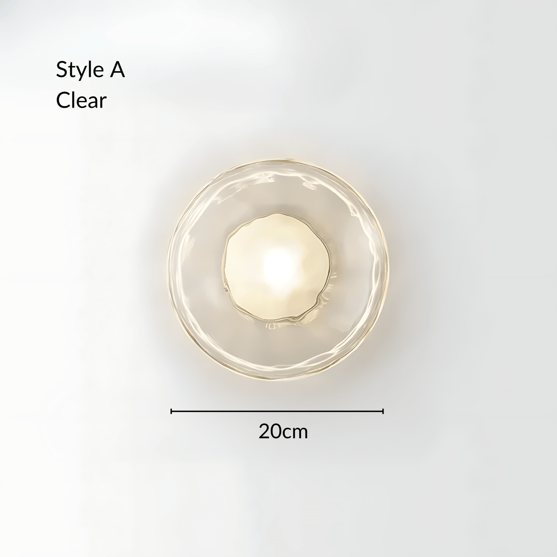 OysterGlow | Elegant Organic Glass Wall Lamp for Sophisticated Ambiance 17