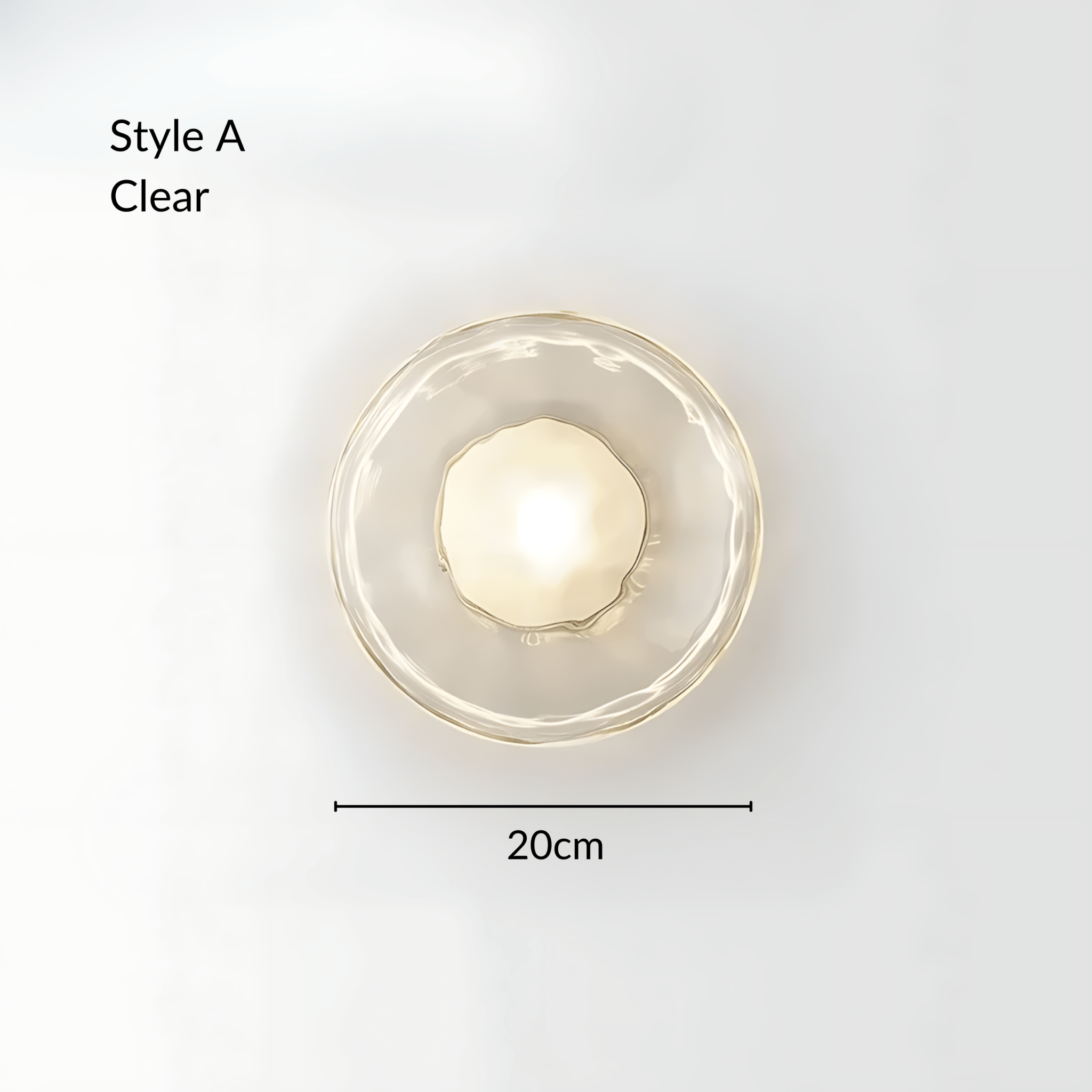 OysterGlow | Elegant Organic Glass Wall Lamp for Sophisticated Ambiance 17