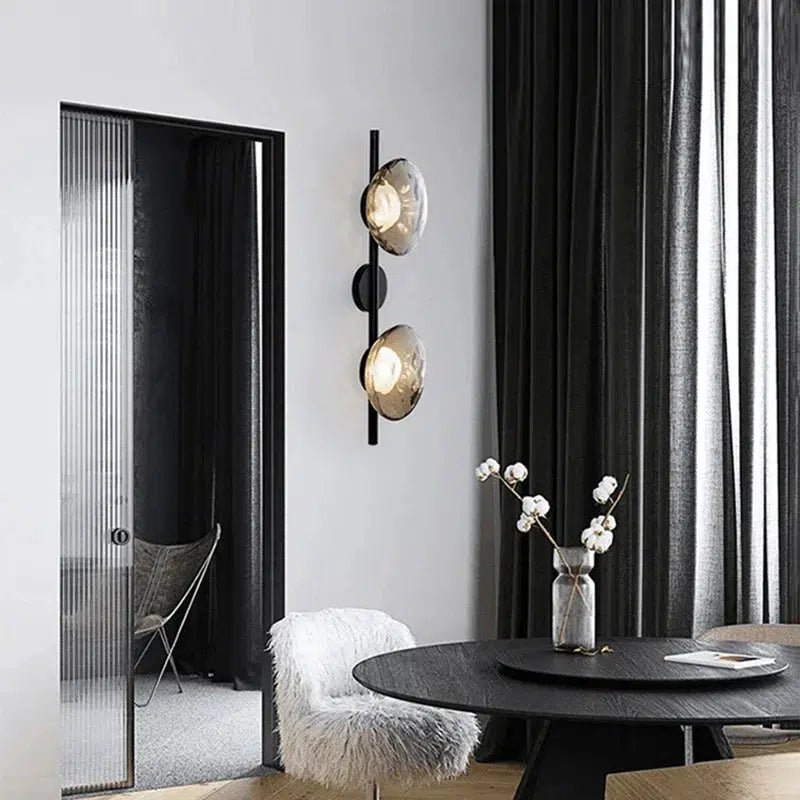 OysterGlow | Elegant Organic Glass Wall Lamp for Sophisticated Ambiance 6
