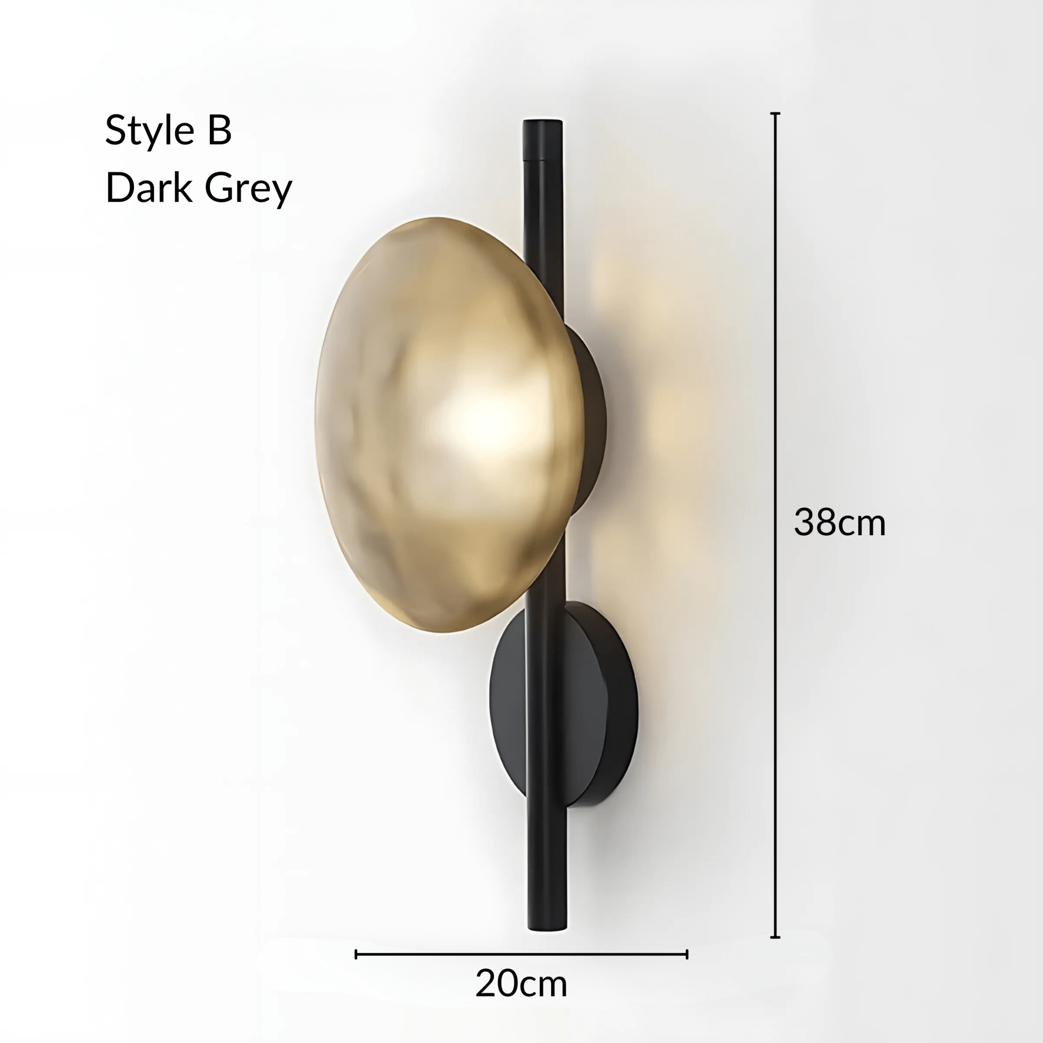 OysterGlow | Elegant Organic Glass Wall Lamp for Sophisticated Ambiance 9
