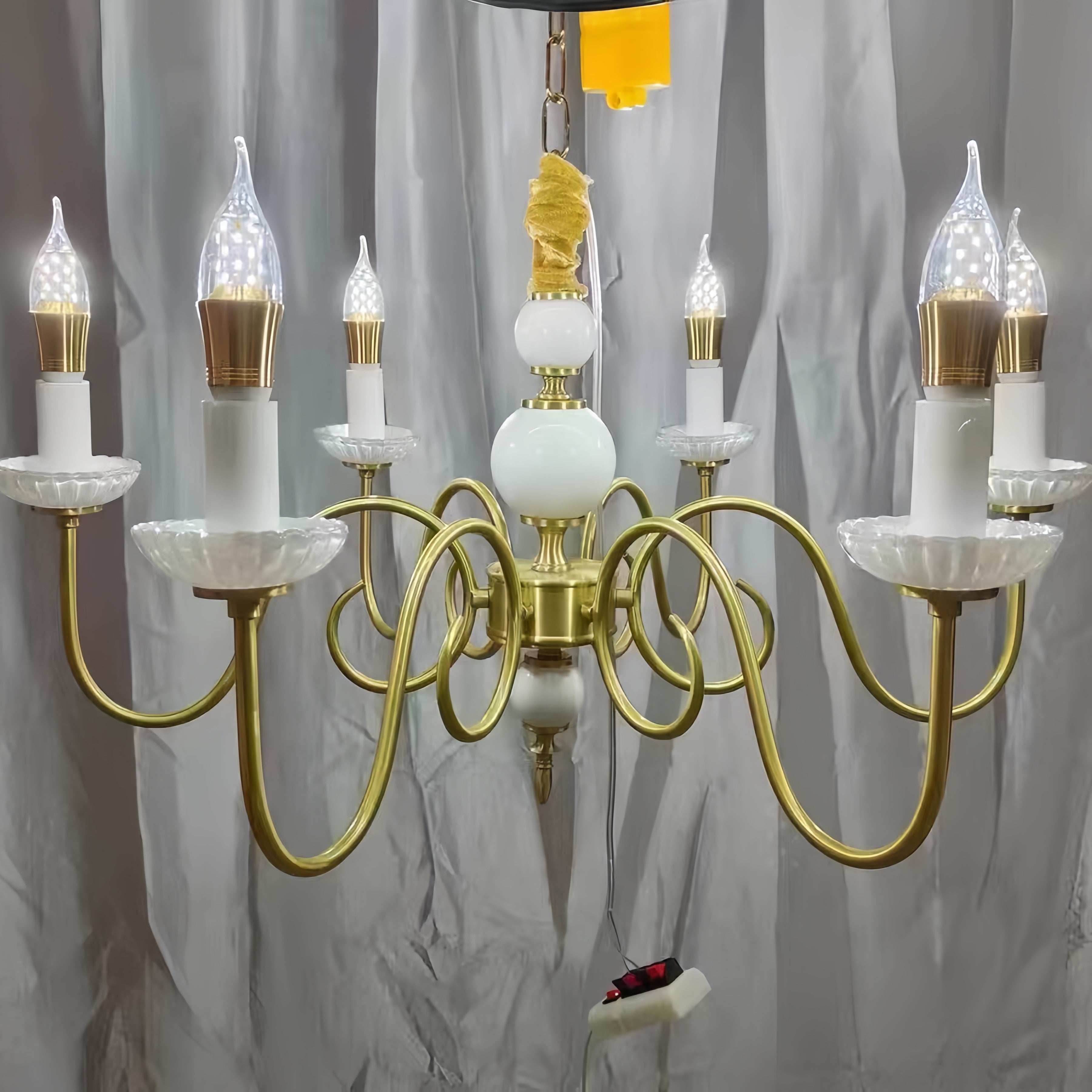 Freyza | Silva Vintage LED Ceramic Chandelier – Vintage Dining Room Living Room