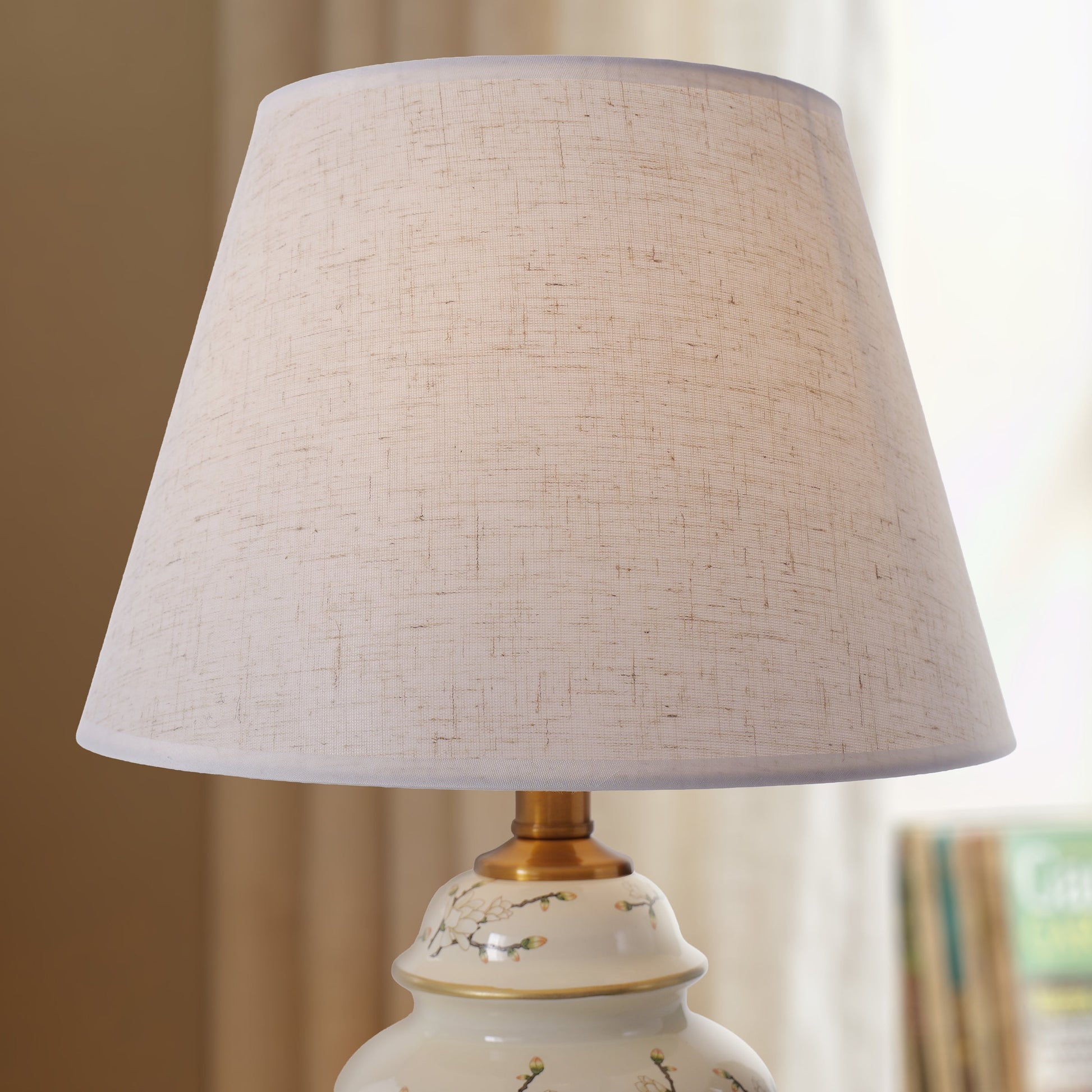 Ceramic Elegance | Timeless Hand-Painted Chinoiserie Table Lamp 7