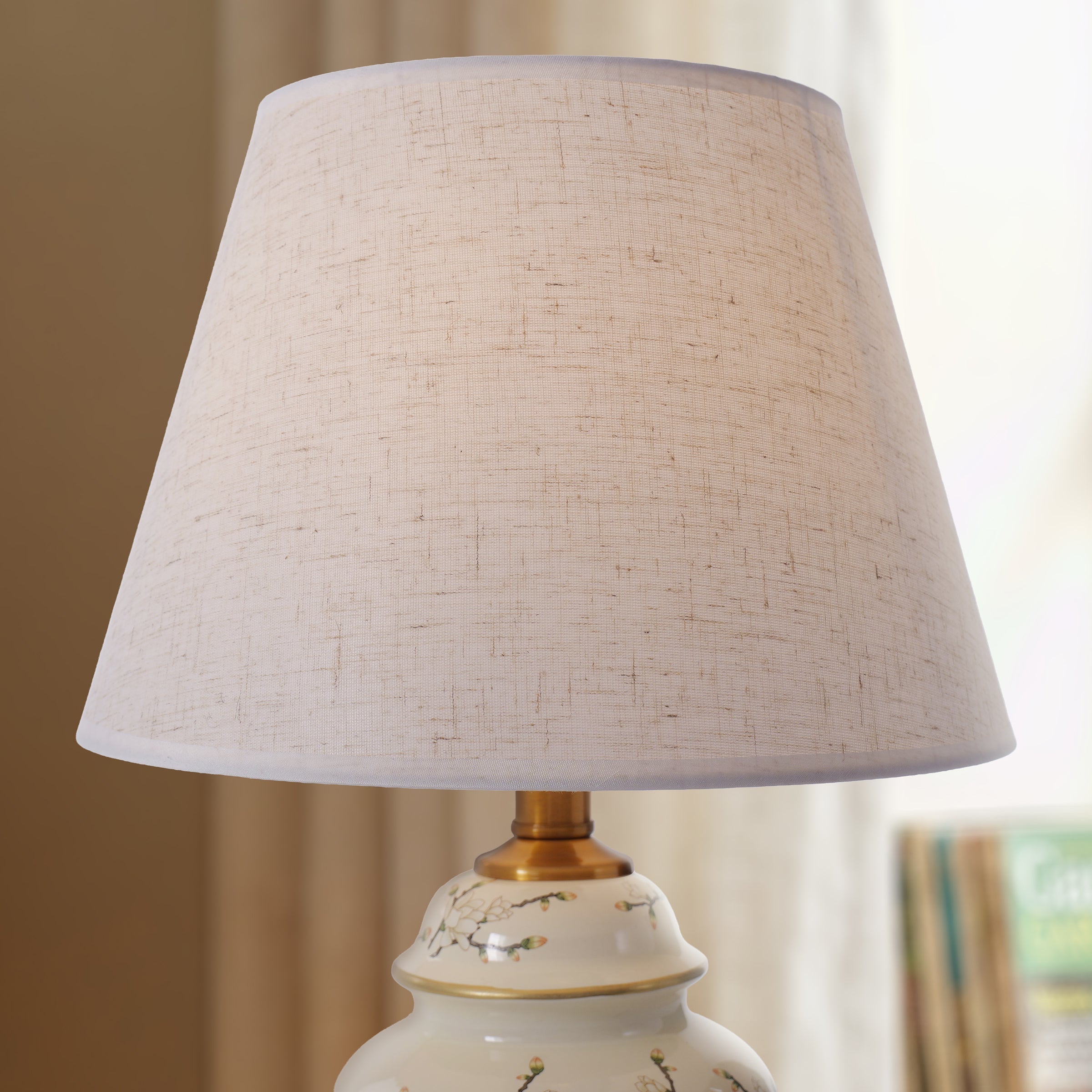 Ceramic Elegance | Timeless Hand-Painted Chinoiserie Table Lamp 7