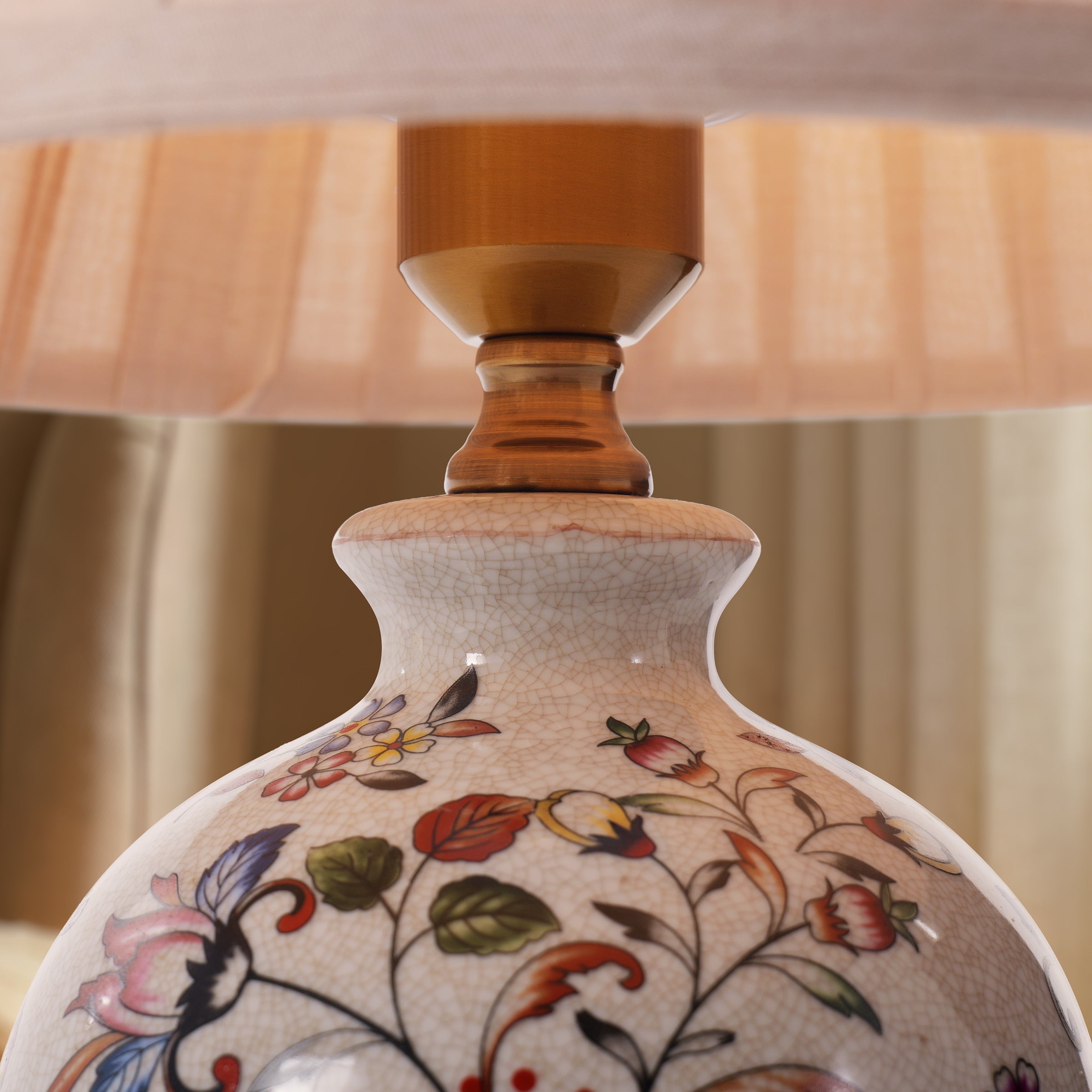 Porcelain Elegance | Timeless Hand-Painted Chinoiserie Table Lamp 8