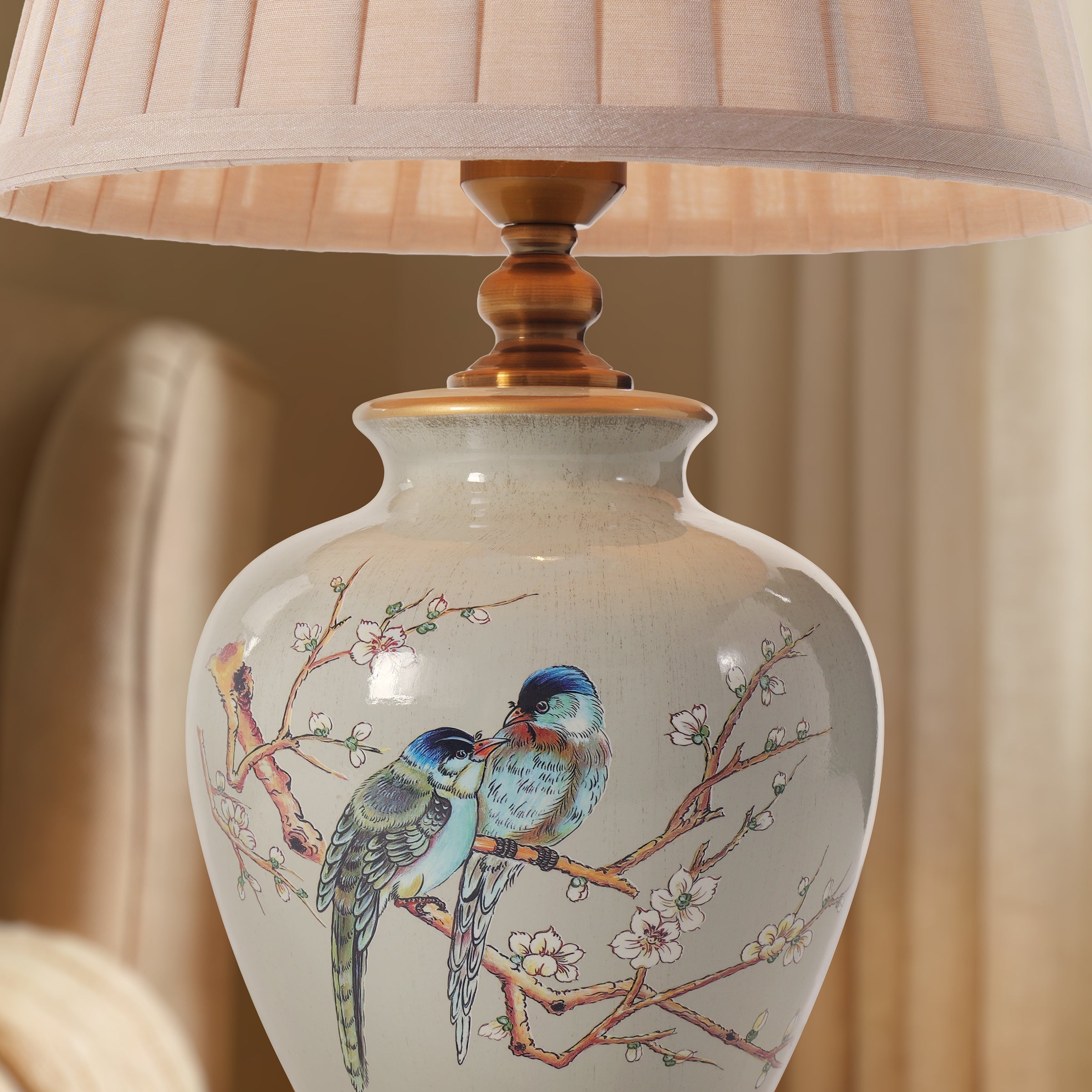 Ceramic Elegance | Timeless Hand-Painted Chinoiserie Table Lamp Collection 18