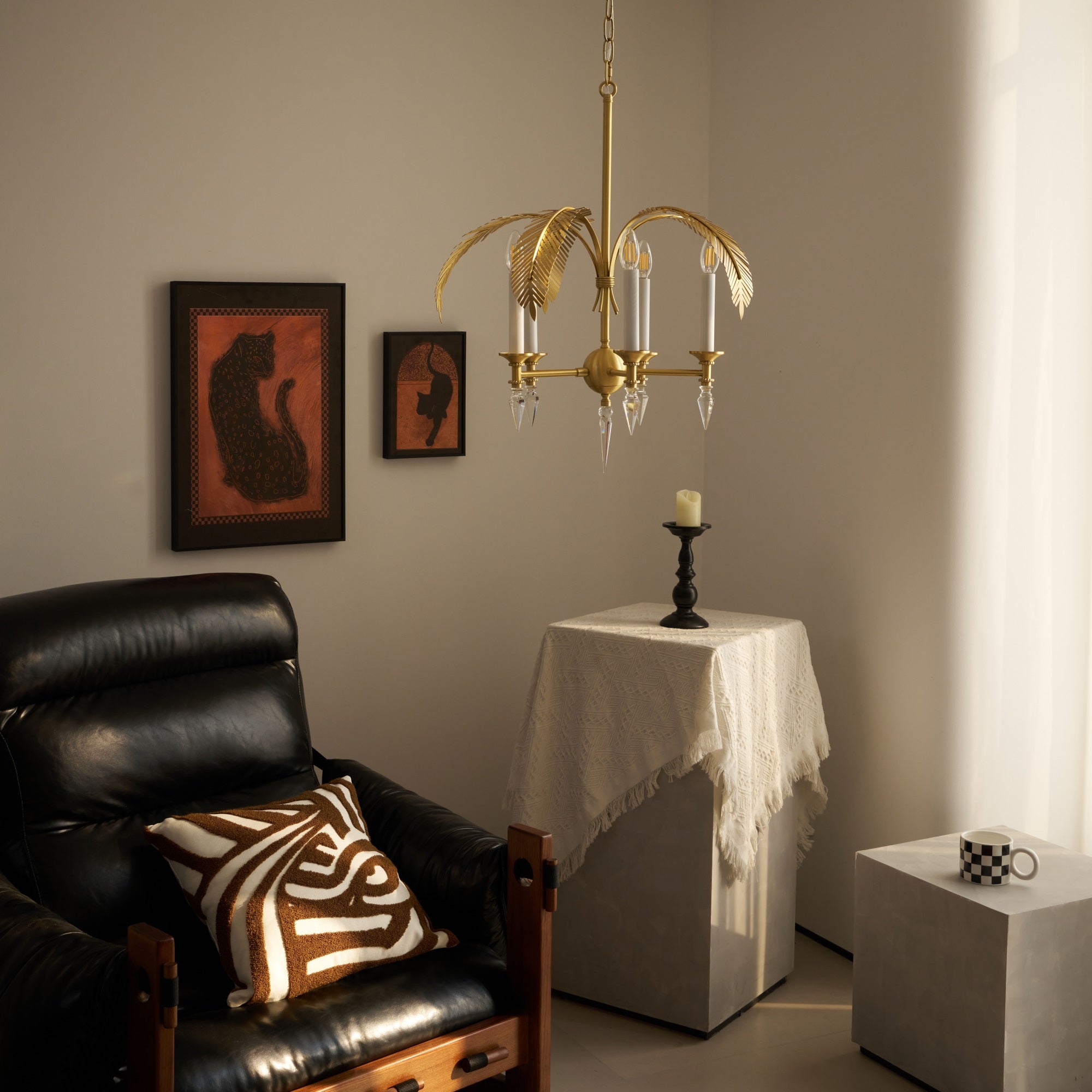 Freyza | Italis Frond Chandelier Chandelier – Dining Room Living Room