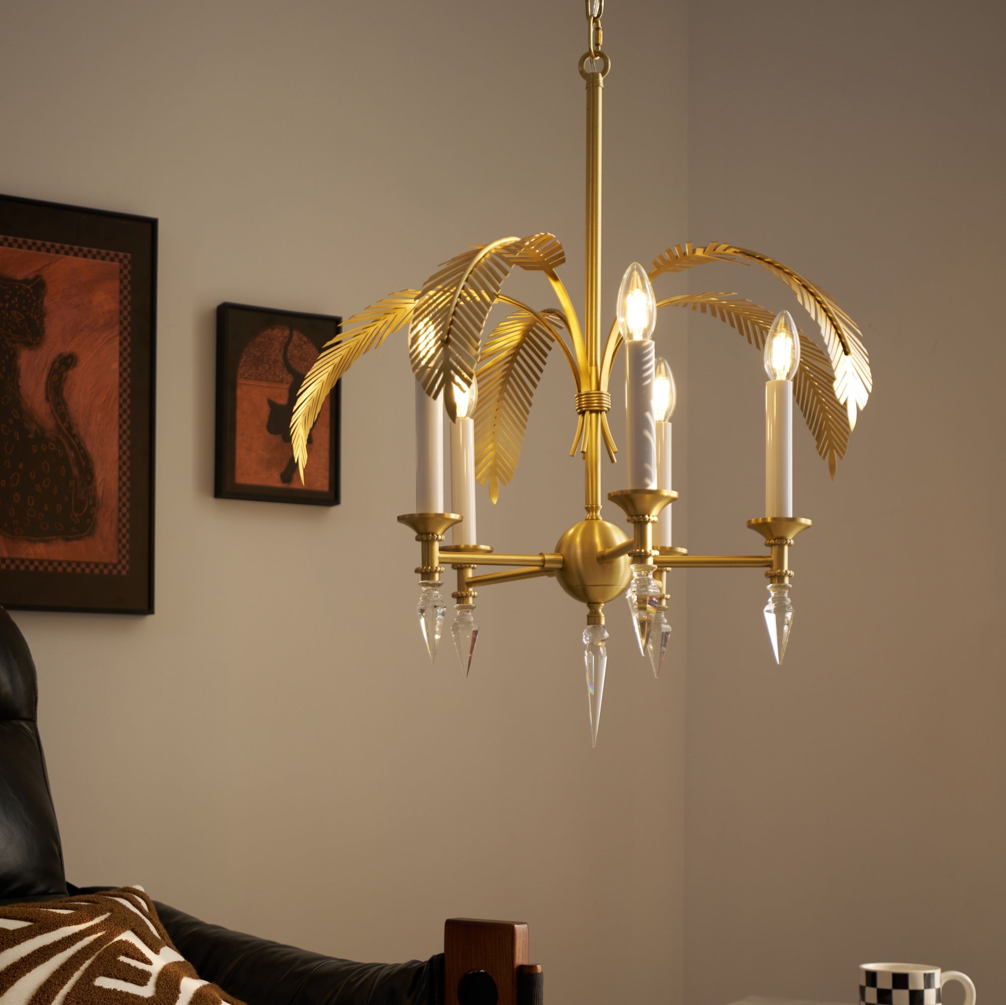 Freyza | Italis Frond Chandelier Chandelier – Dining Room Living Room