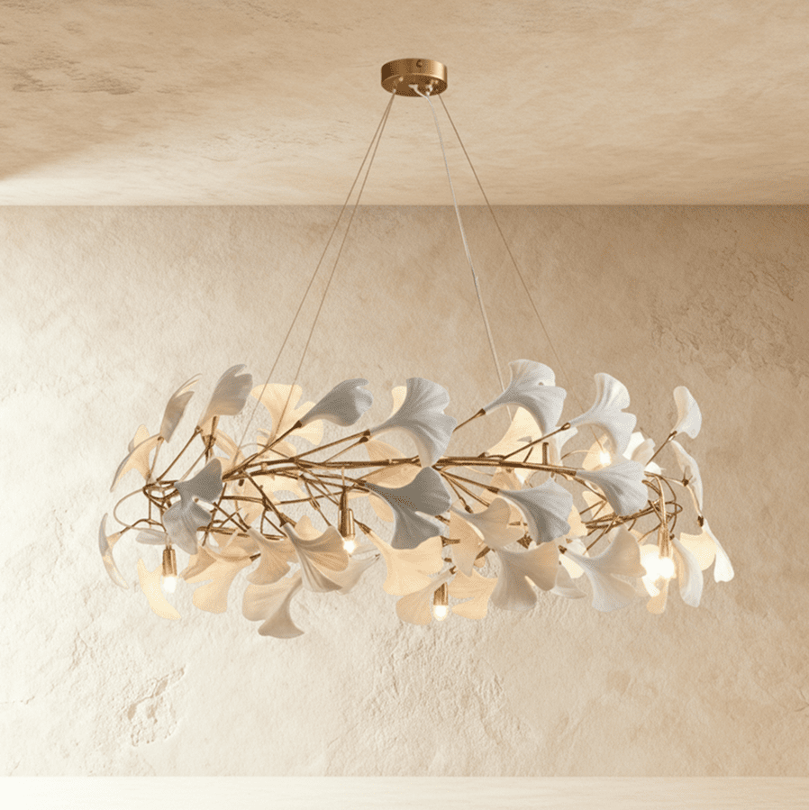 Freyza - PanraLeaf | Elegant Modern Acrylic and Ceramic Chandelier