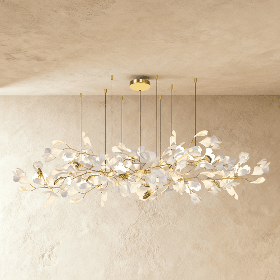 Freyza - PanraLeaf | Elegant Modern Acrylic and Ceramic Chandelier