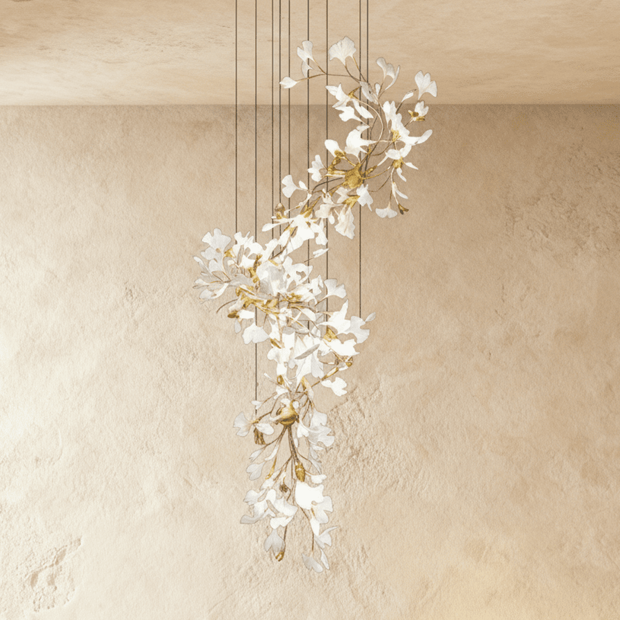 Freyza - PanraLeaf | Elegant Modern Acrylic and Ceramic Chandelier