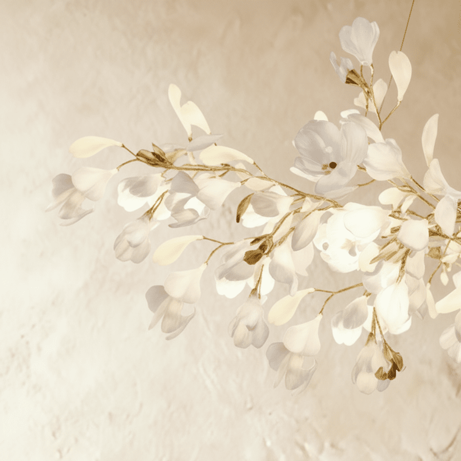 Freyza - PanraLeaf | Elegant Modern Acrylic and Ceramic Chandelier
