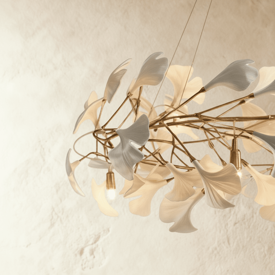 Freyza - PanraLeaf | Elegant Modern Acrylic and Ceramic Chandelier