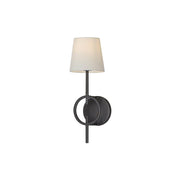 Freyza | Evtalila elegante Vintage-Wandleuchte aus schwarzem Stoff – Vintage-Schlafzimmer und Flur