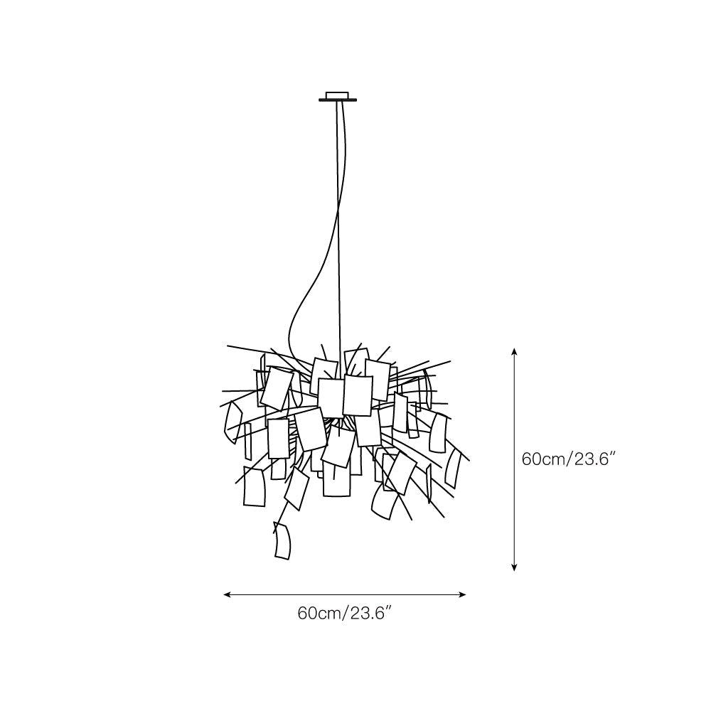 Freyza | Ortheen Paper Chandelier Chandelier – Dining Room Living Room