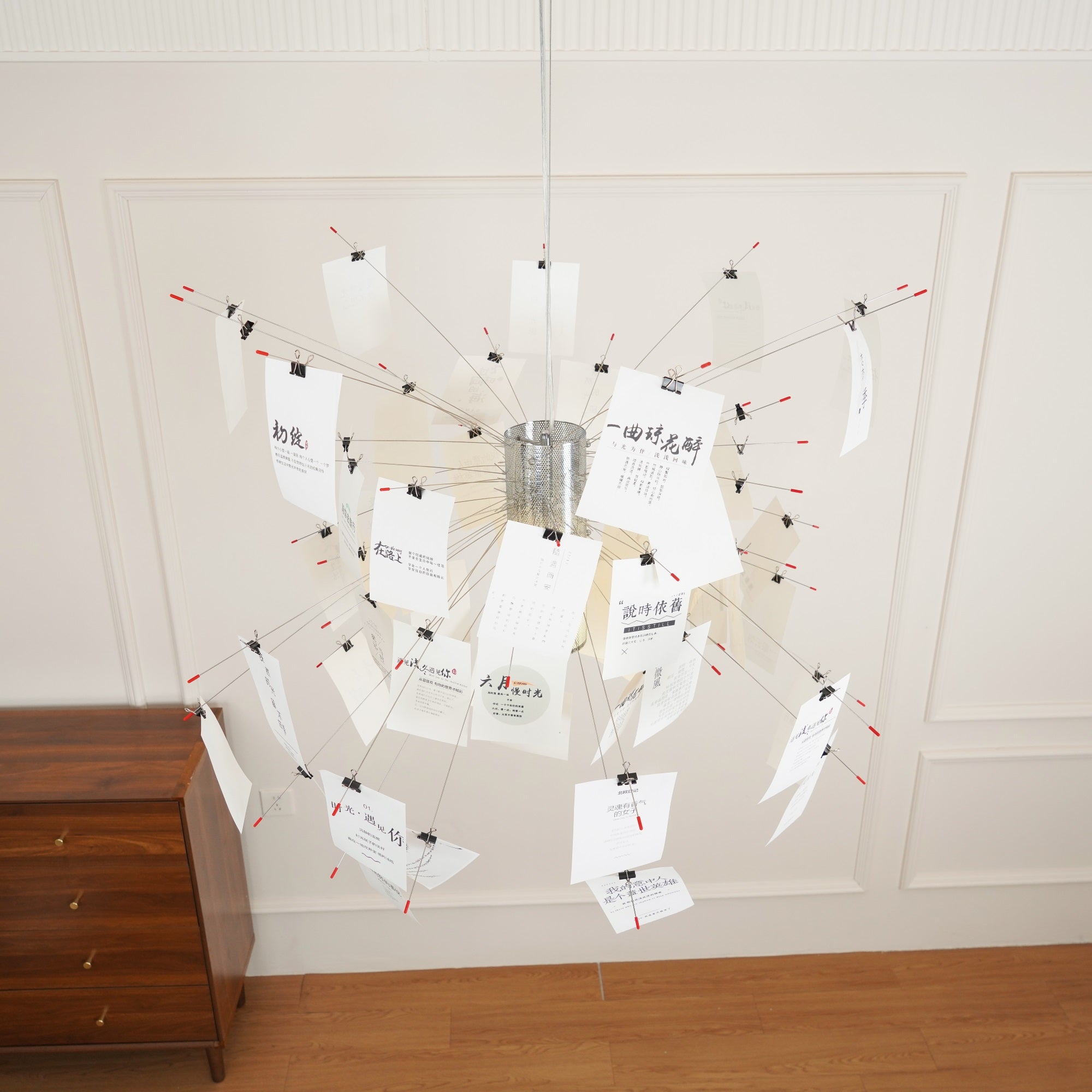 Freyza | Ortheen Paper Chandelier Chandelier – Dining Room Living Room