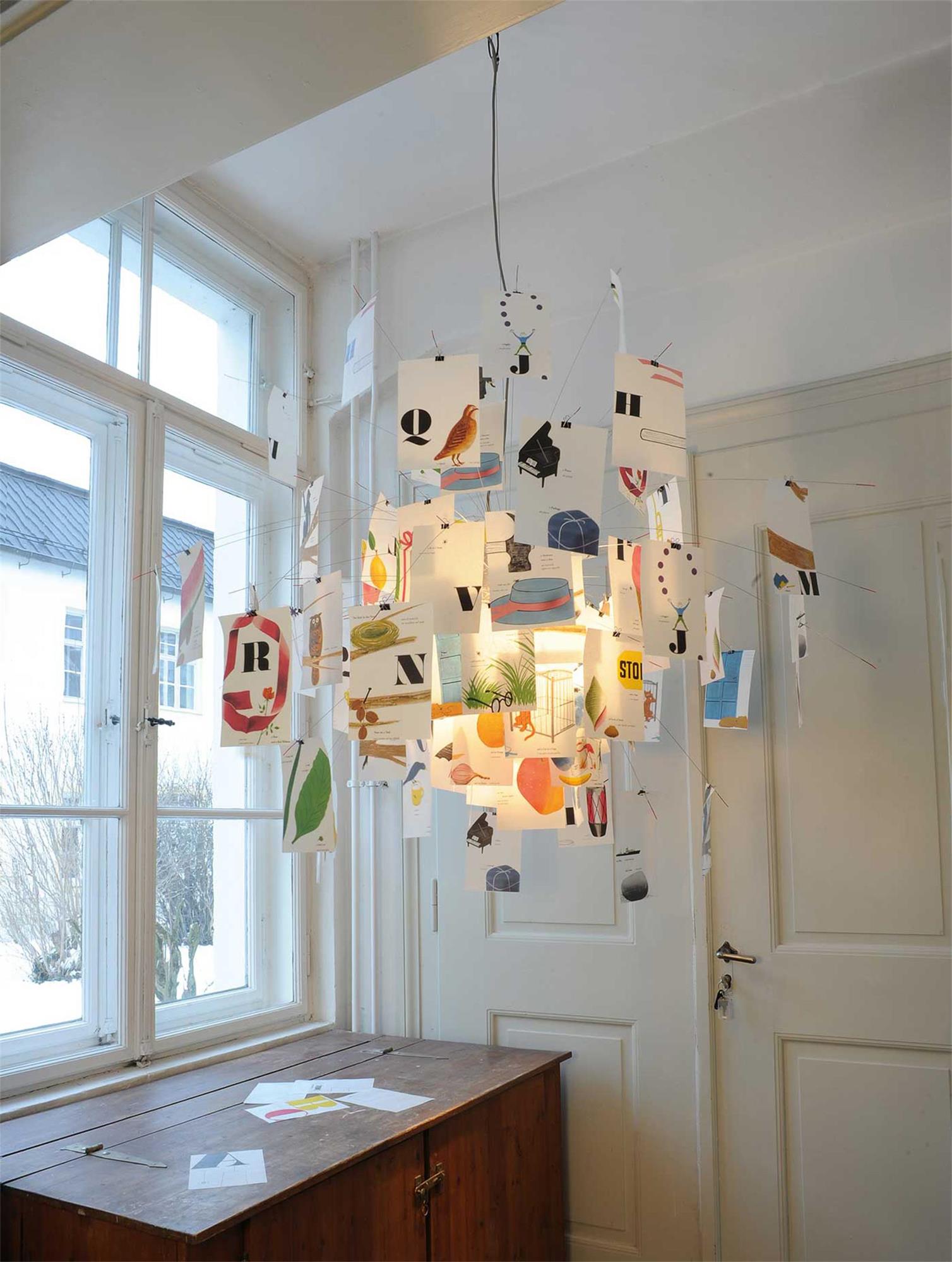 Freyza | Ortheen Paper Chandelier Chandelier – Dining Room Living Room