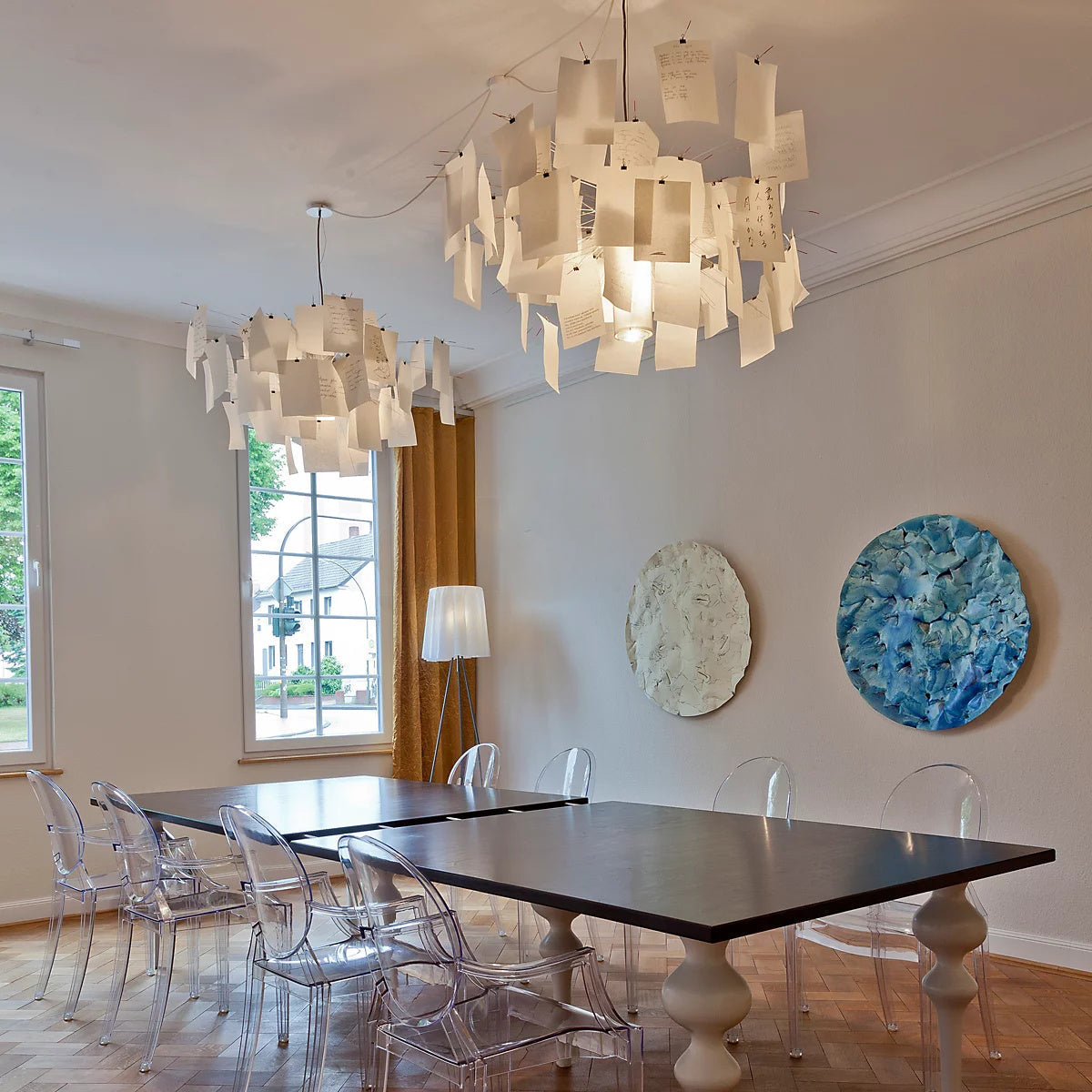 Freyza | Ortheen Paper Chandelier Chandelier – Dining Room Living Room