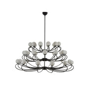 Freyza | Aurlaeir Elegance Vintage Brass Glass Chandelier – Vintage Dining Room Living Room