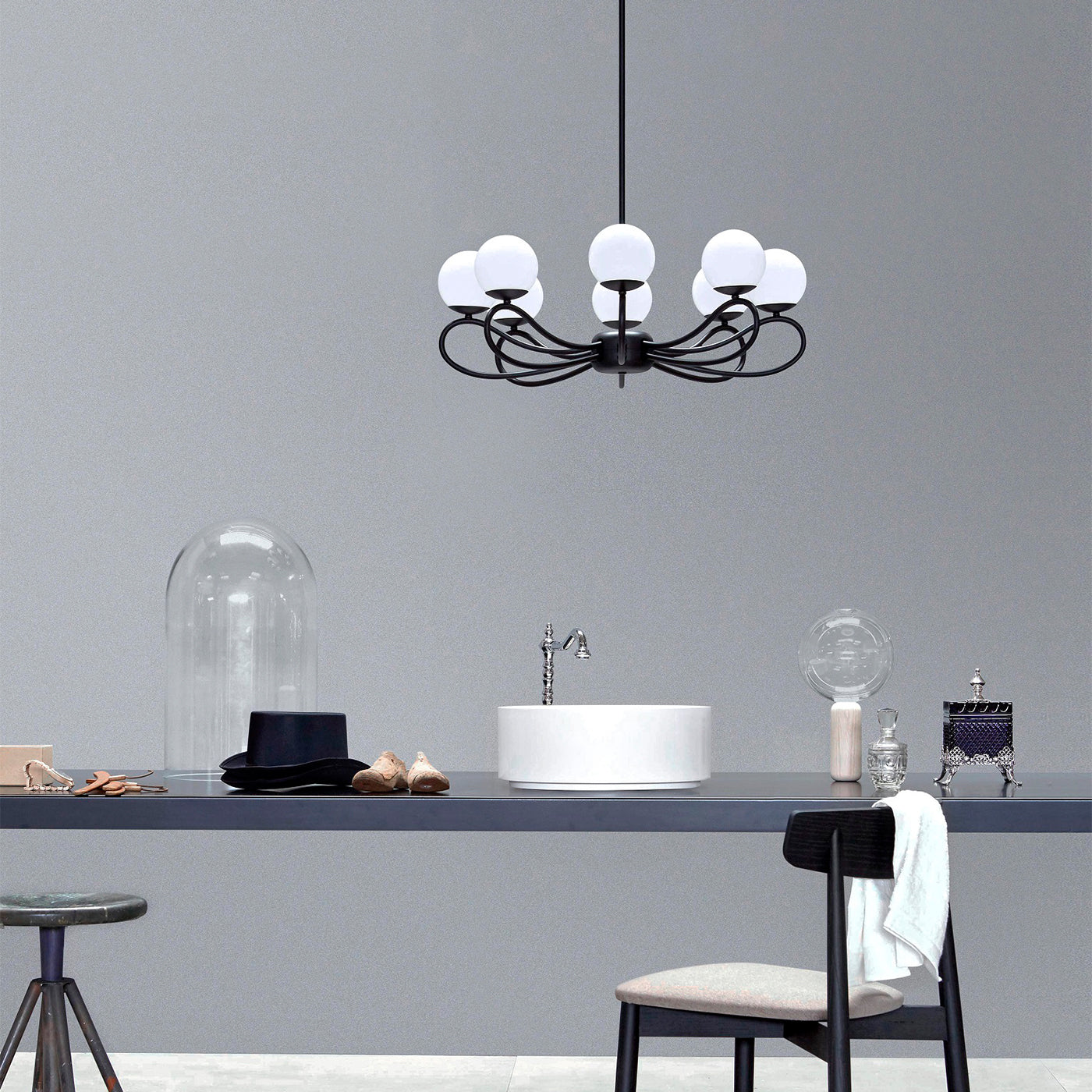 Freyza | Aurlaeir Elegance Vintage Brass Glass Chandelier – Vintage Dining Room Living Room