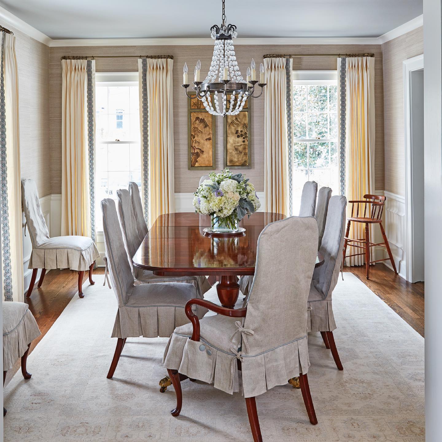 Freyza | Oraeisra Vintage Flea Crystal Chandelier – Vintage Dining Room Living Room