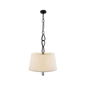 Freyza | Zesilira Vintage Fabric Fabric Pendant Light – Vintage Kitchen Dining Room