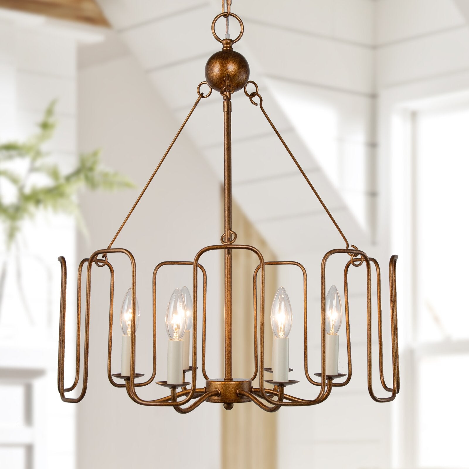 Freyza | Cocaryra Vintage-Industrieller Kronleuchter – Industrielles Esszimmer und Wohnzimmer