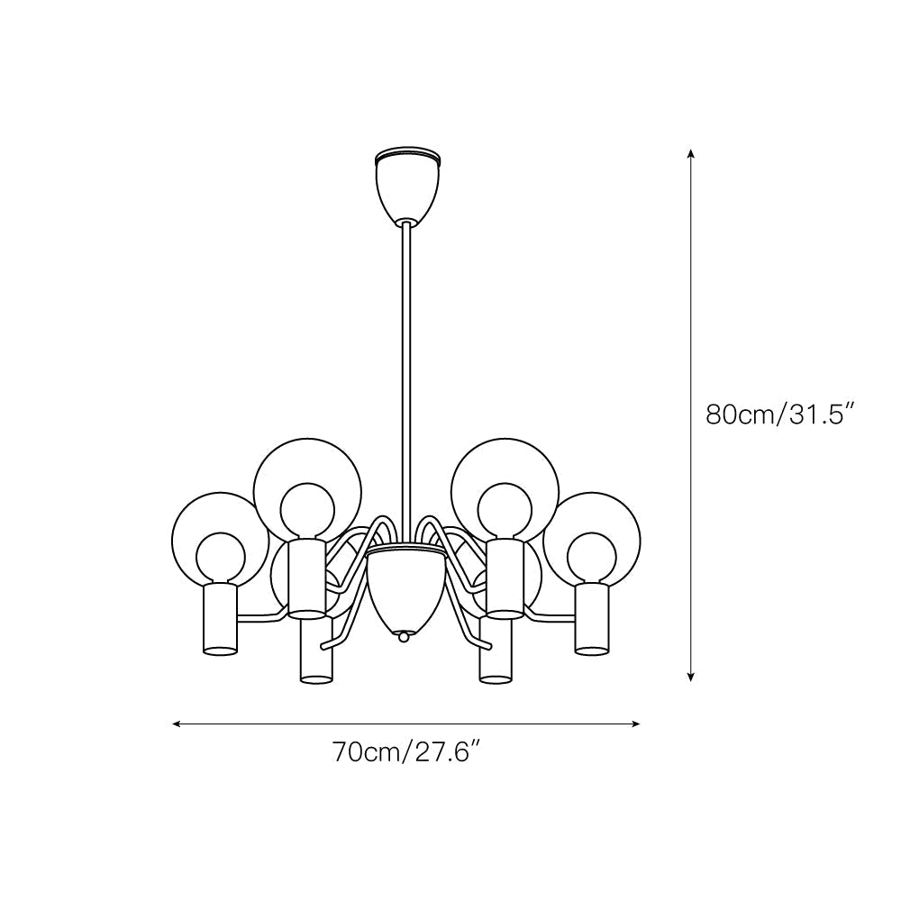Freyza | Evmarara Postmodern Luxury Glass Chandelier – Modern Dining Room Living Room