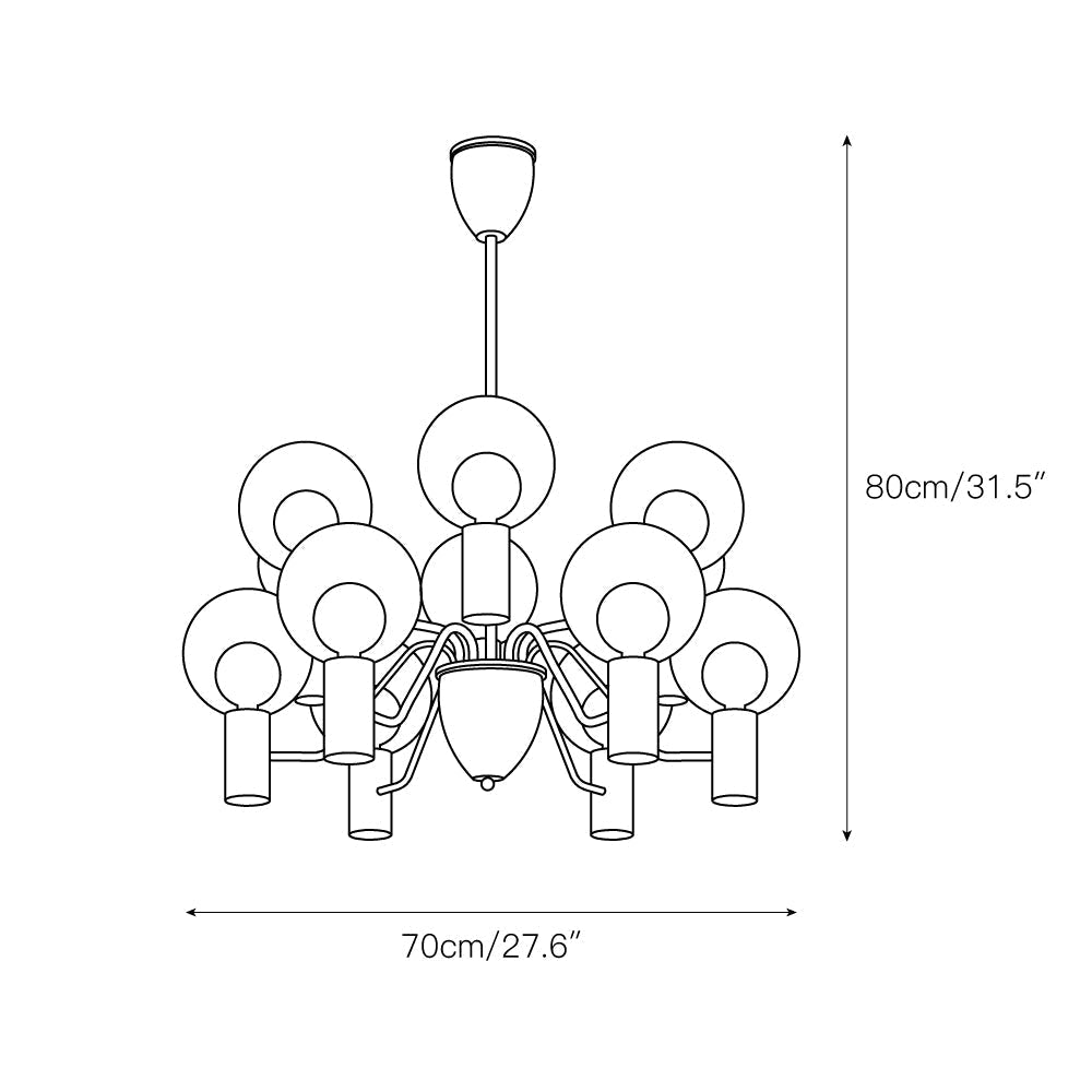 Freyza | Evmarara Postmodern Luxury Glass Chandelier – Modern Dining Room Living Room