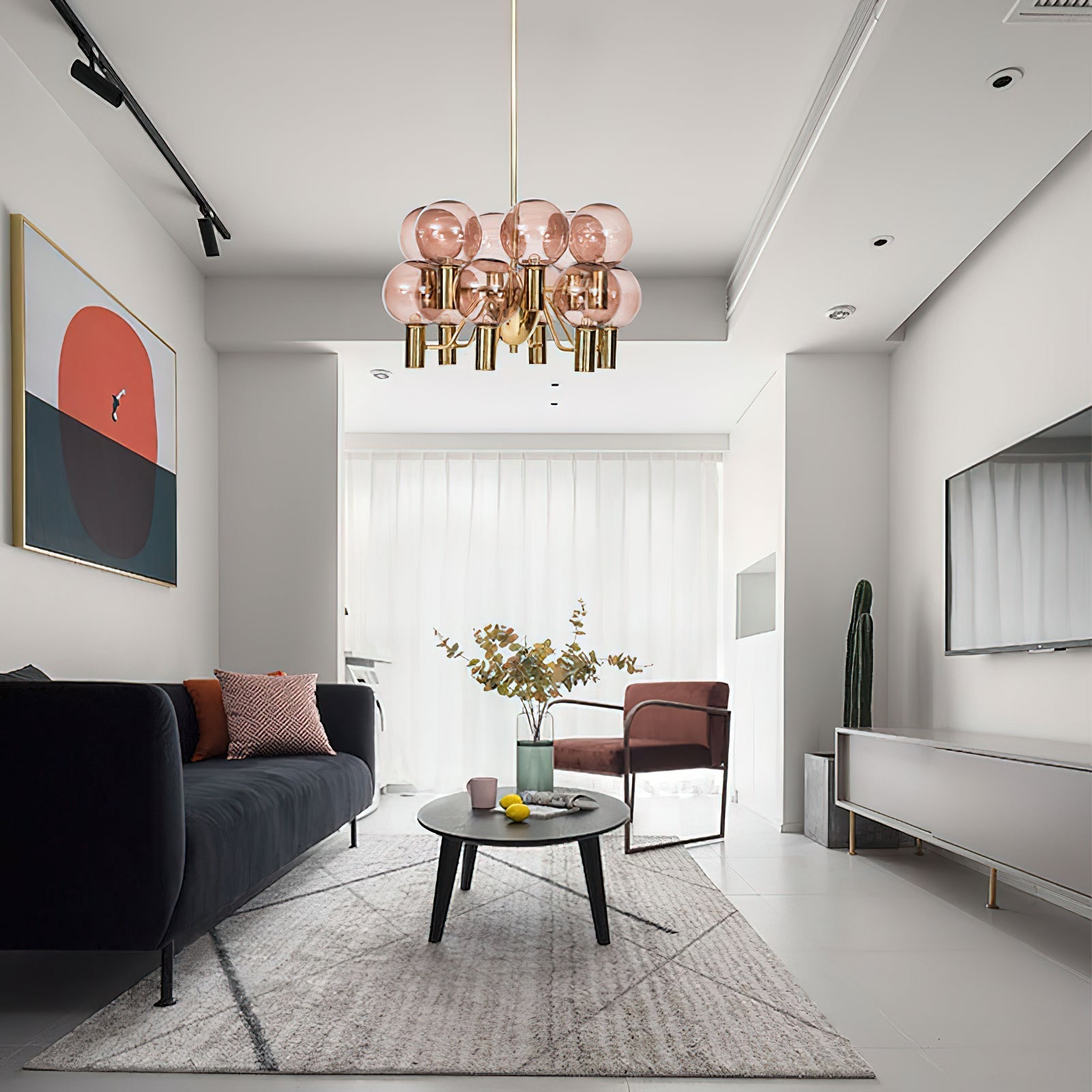 Freyza | Evmarara Postmodern Luxury Glass Chandelier – Modern Dining Room Living Room