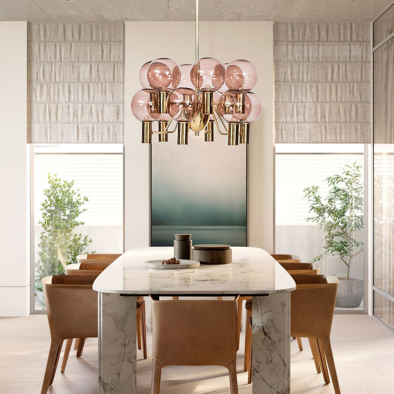 Freyza | Evmarara Postmodern Luxury Glass Chandelier – Modern Dining Room Living Room