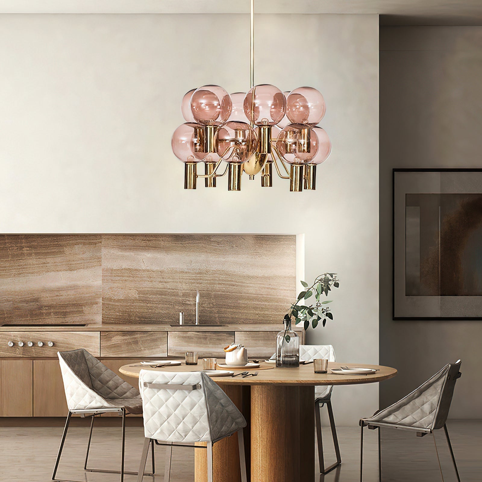 Freyza | Evmarara Postmodern Luxury Glass Chandelier – Modern Dining Room Living Room